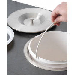 ss counter top bin d